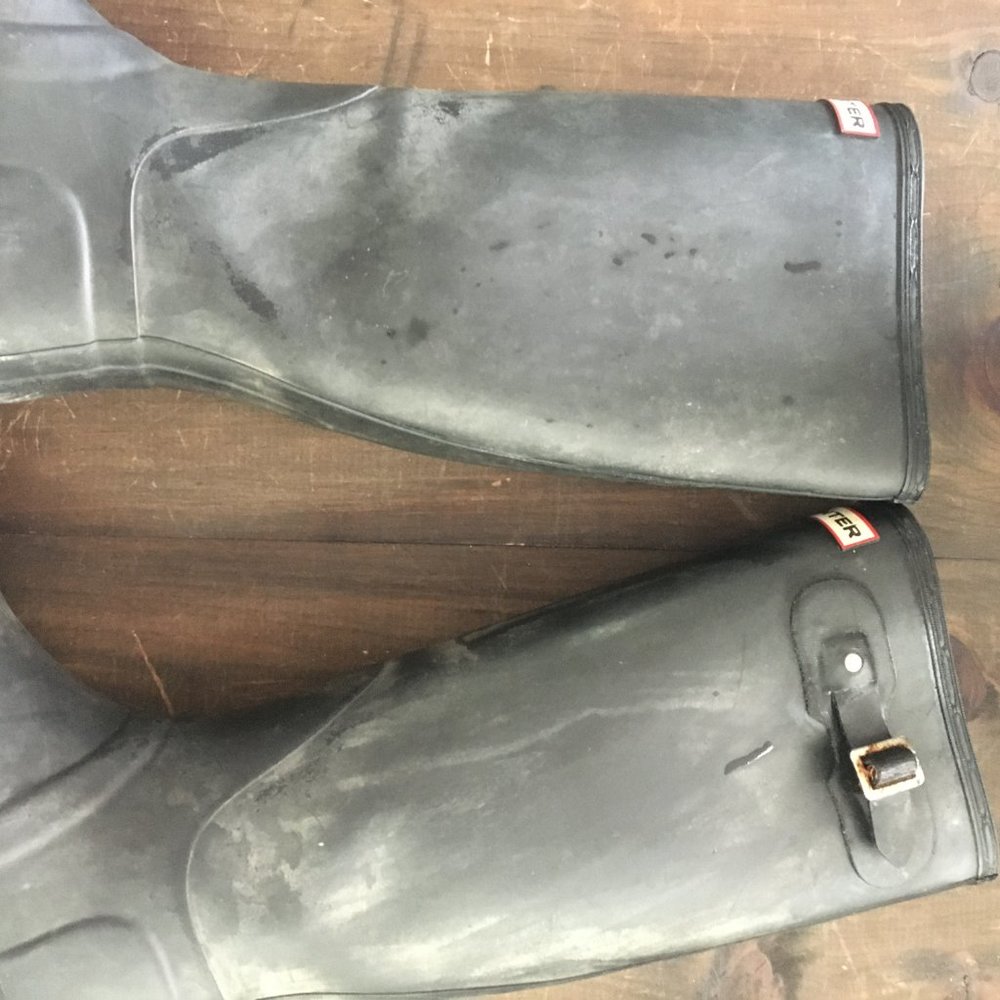WORN Hunter Black Rubber Boots - Picture 10 of 14